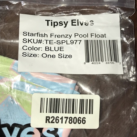 Tipsy Elves Starfish Frenzy Pool Beach Float NIP - Picture 5 of 5